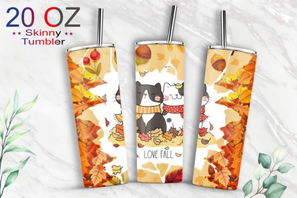 20oz Tumbler Love Fall Sublimation Wrap