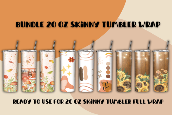 Bundle Tumbler Wrap Sublimation Designs
