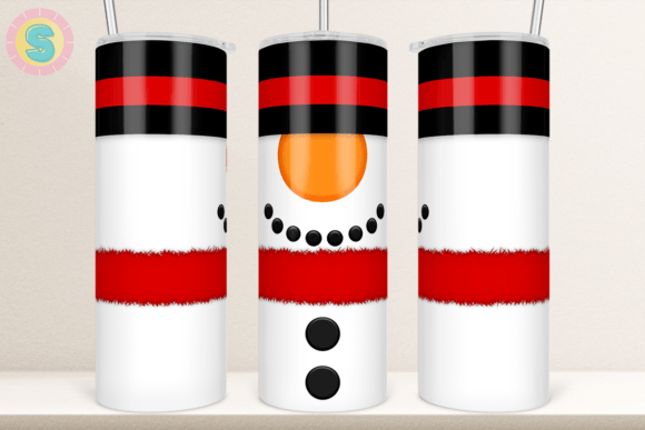 Christmas Snowman 20Oz Tumbler Wrap
