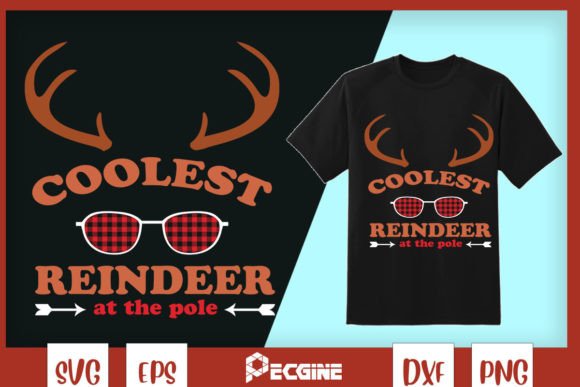 Coolest Reindeer Christmas SVG