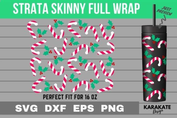 Cute Xmas, 16 Oz Strata Skinny Wrap SVG