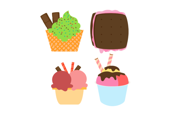 Ice Cream Cup Scoop Vector