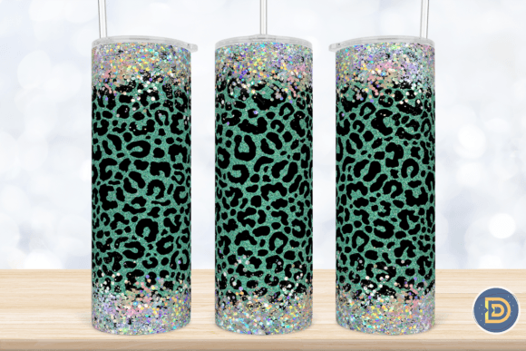 Leopard Holographic Glitter Tumbler 20Oz