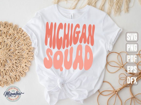 Michigan Squad State Vintage SVG