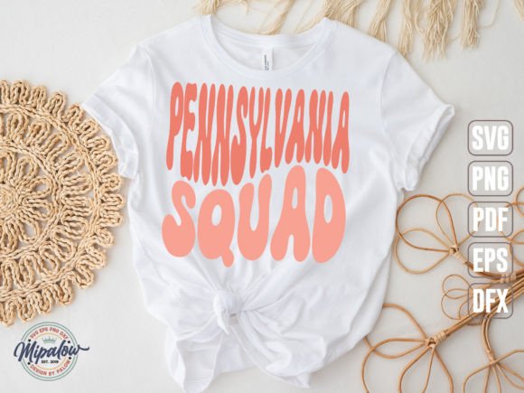 Pennsylvania Squad State Vintage SVG