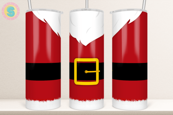Santa Claus Tumbler Wrap Sublimation PNG