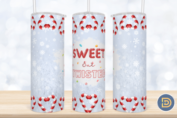 Sweet but Twisted Candy Cane Tumbler