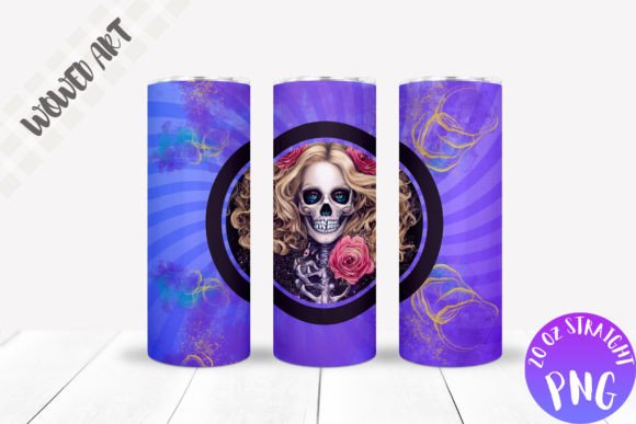 Witch 20oz Skinny Tumbler Wrap Design
